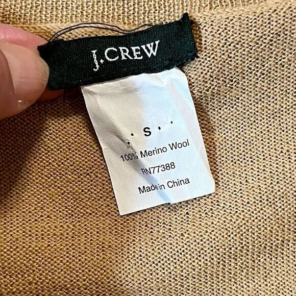 J. Crew 100% Merino Wool V-neck Argyle Plaid Long Sleeve Small - Picture 8 of 9